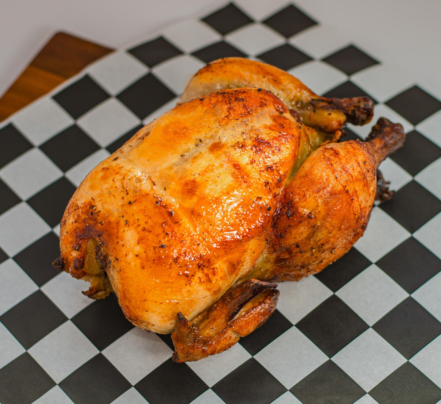 Rotisserie Chicken Juicy Inside. Crispy Outside. Slow-roasted until golden, our rotisserie chicken has crispy, seasoned skin and exceptionally moist meat. Even the breast stays tender and juicy — a customer favorite for a reason.